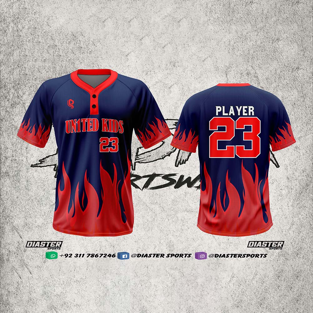 Diaster Sports Men�s 2-Button Baseball Shirts