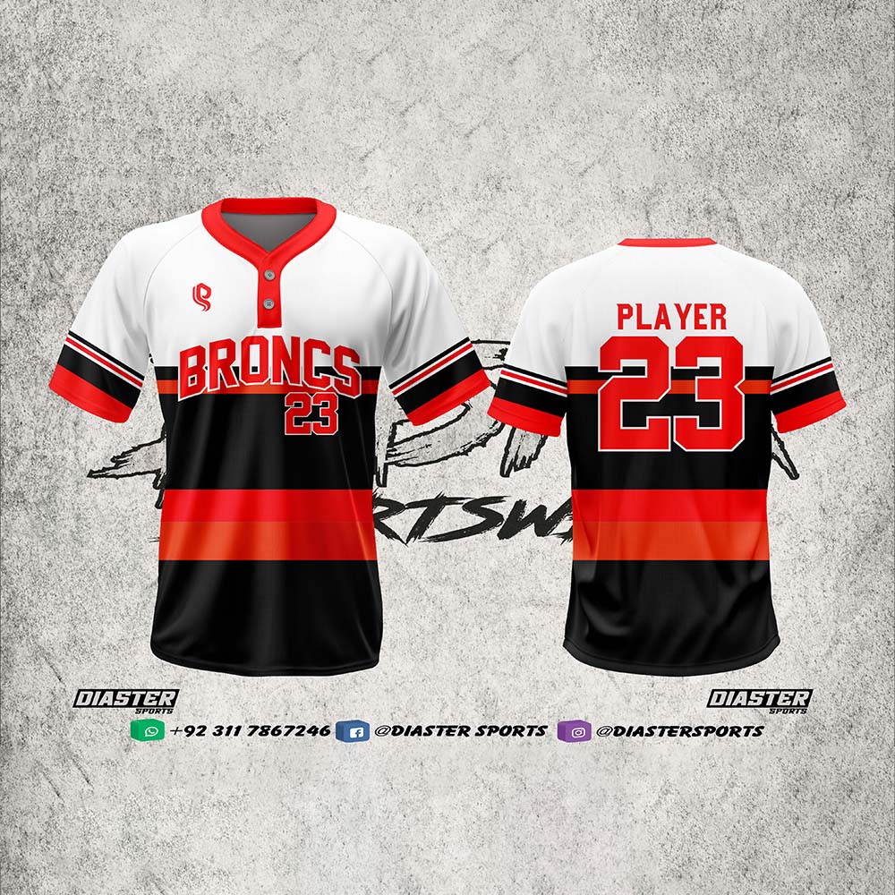 Diaster Sports Men�s 2-Button Baseball Shirts