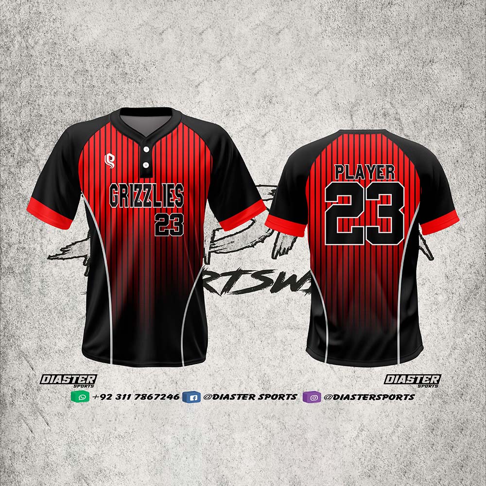 Diaster Sports Men�s 2-Button Baseball Shirts